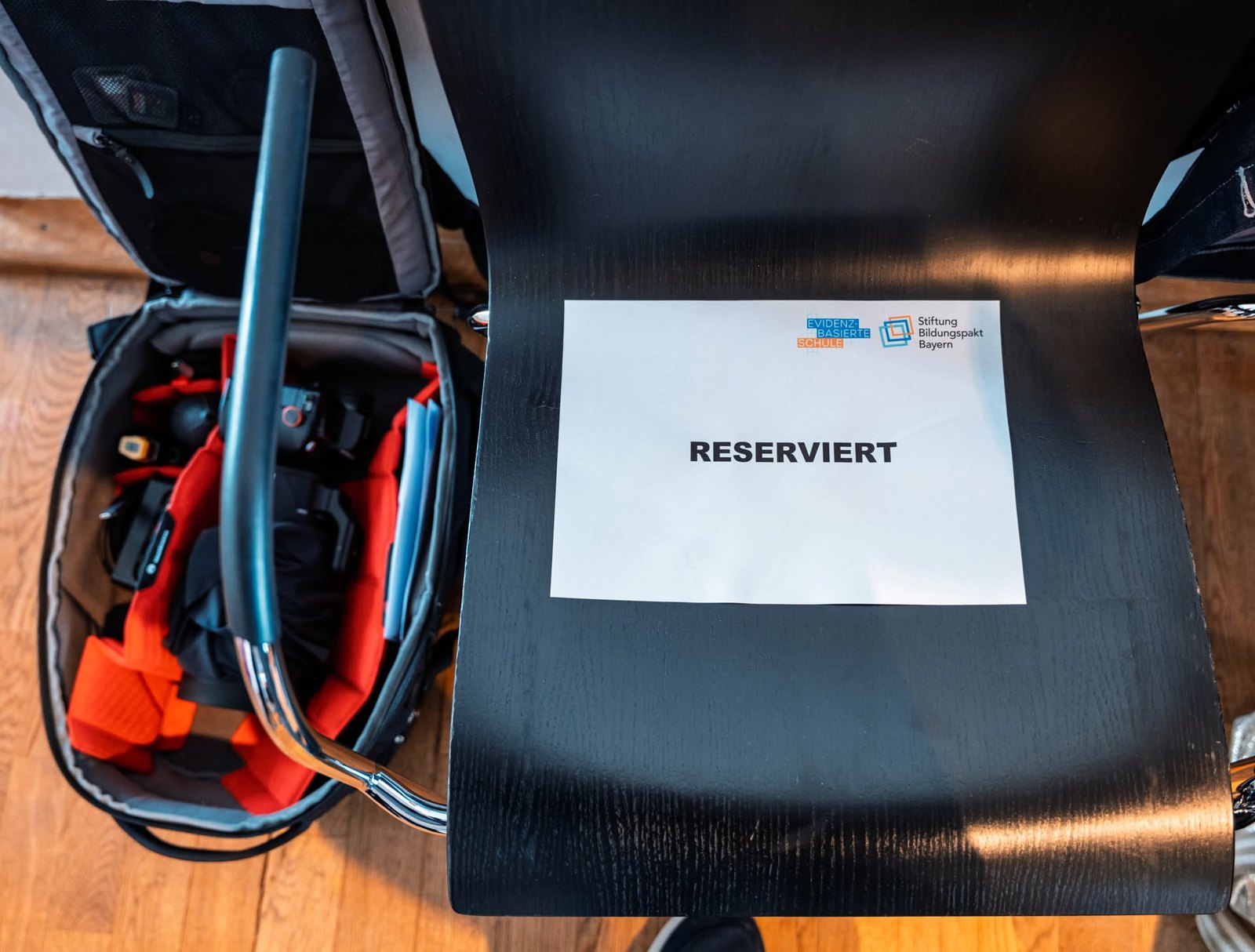 Reservierter Platz für die Kamera