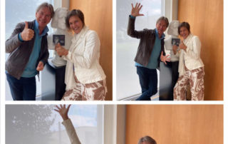 Facebook-Beitrag von Solo Musica mit Fotos von Marlis Petersen und Stephan Matthias Lademann mit dem Opus-Klassik-Preis