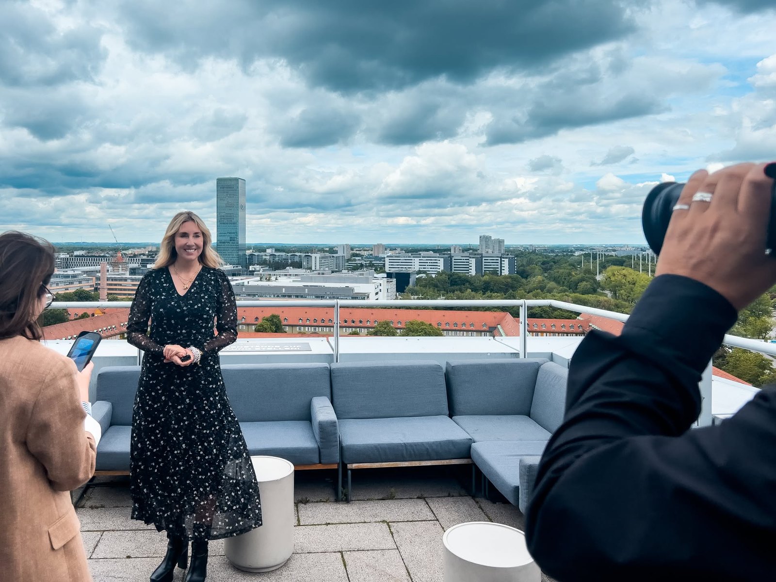 Interview mit Anna Stolz auf der Dachterrasse