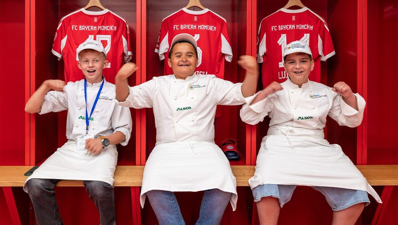 Eventfotografie – Miniköche beim FC Bayern (SamPlay Fotoproduktion)