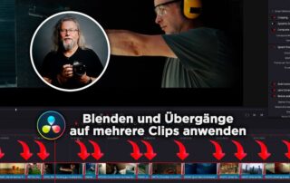 Blenden und Übergänge auf mehrere Clips anwenden