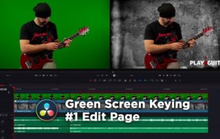 Green Screen Keying #1 Edit Page | Tutorial