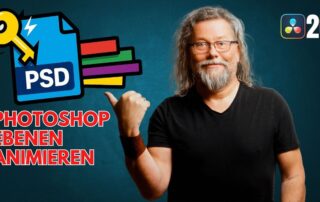Photoshop-Ebenen mit 1 Klick in Resolve 20 importieren & animieren