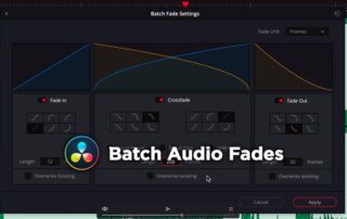 Tutorial „Batch Audio Fades“