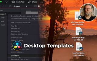 Tutorial „Desktop Templates“ | DaVinci Resolve