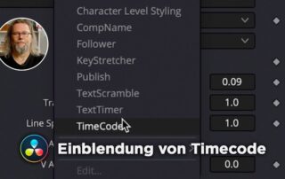 Tutorial „Einblendung von Timecode“ | DaVinci Resolve