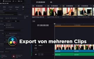Tutorial „Export von mehreren Clips“ | DaVinci Resolve
