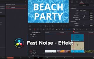 Tutorial „Fast Noise – Effekt“ | DaVinci Resolve