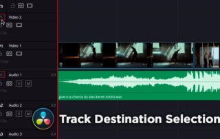 Tutorial „Track Destination Selection“ | DaVinci Resolve
