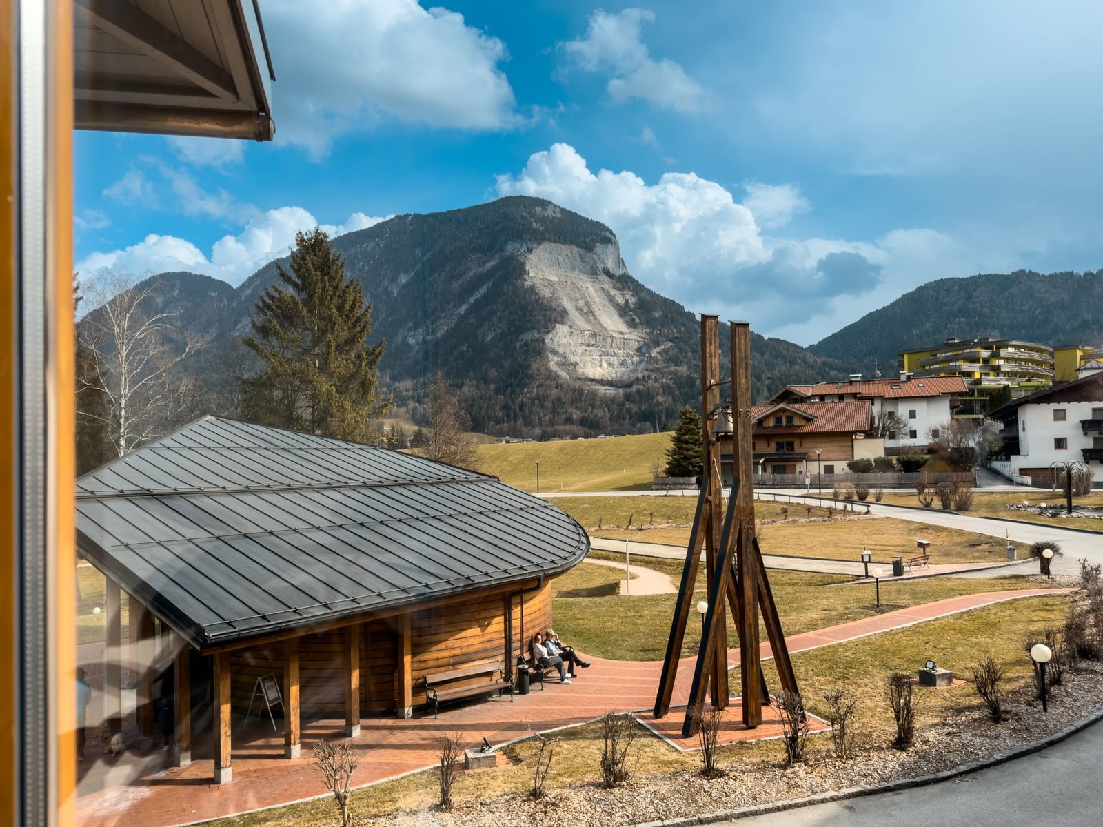 Blick aus dem Hotel Vivea auf die Berge in Bad Häring